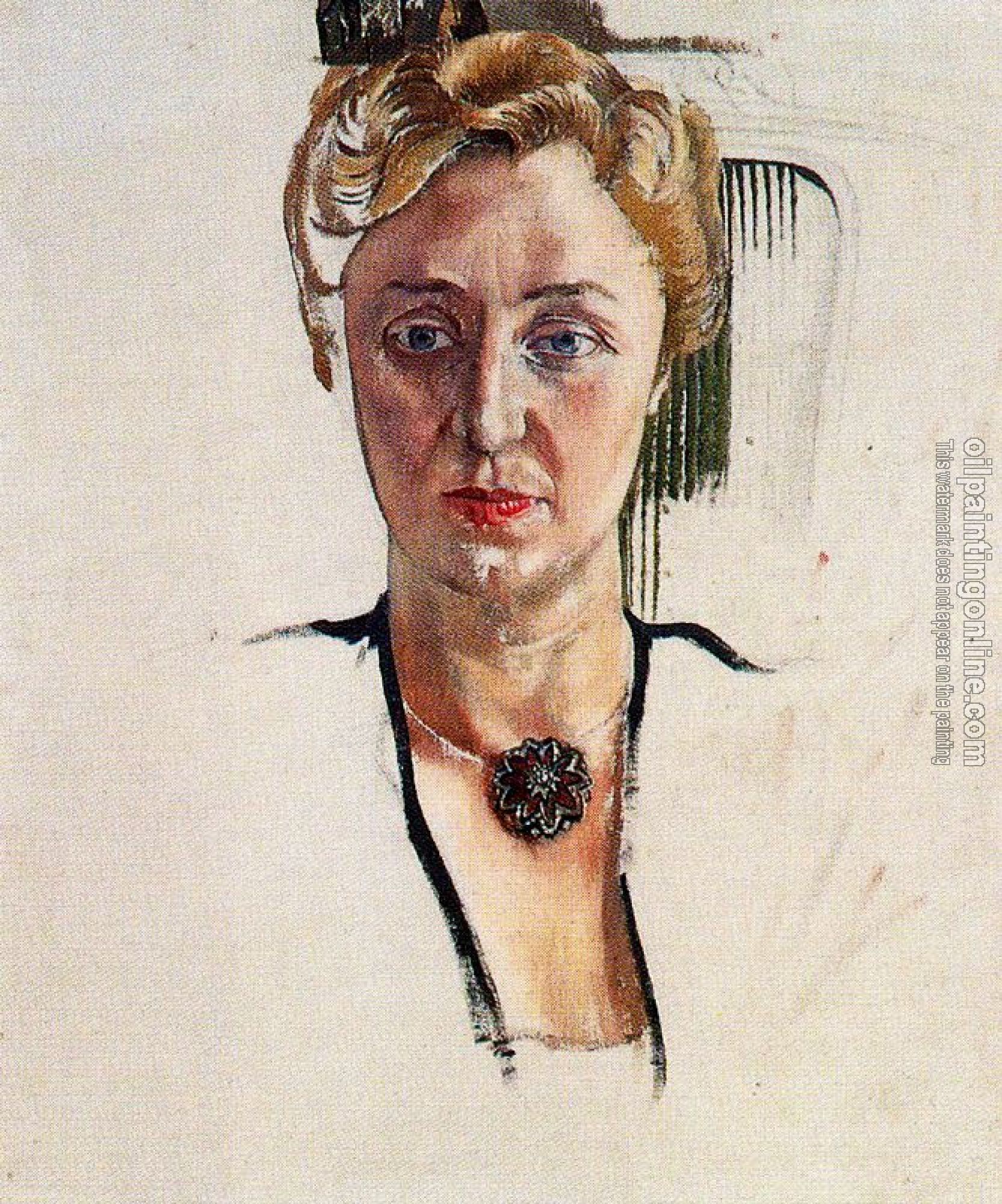 Stanley Spencer - Portrait Of Anny Lewinter Frankl
